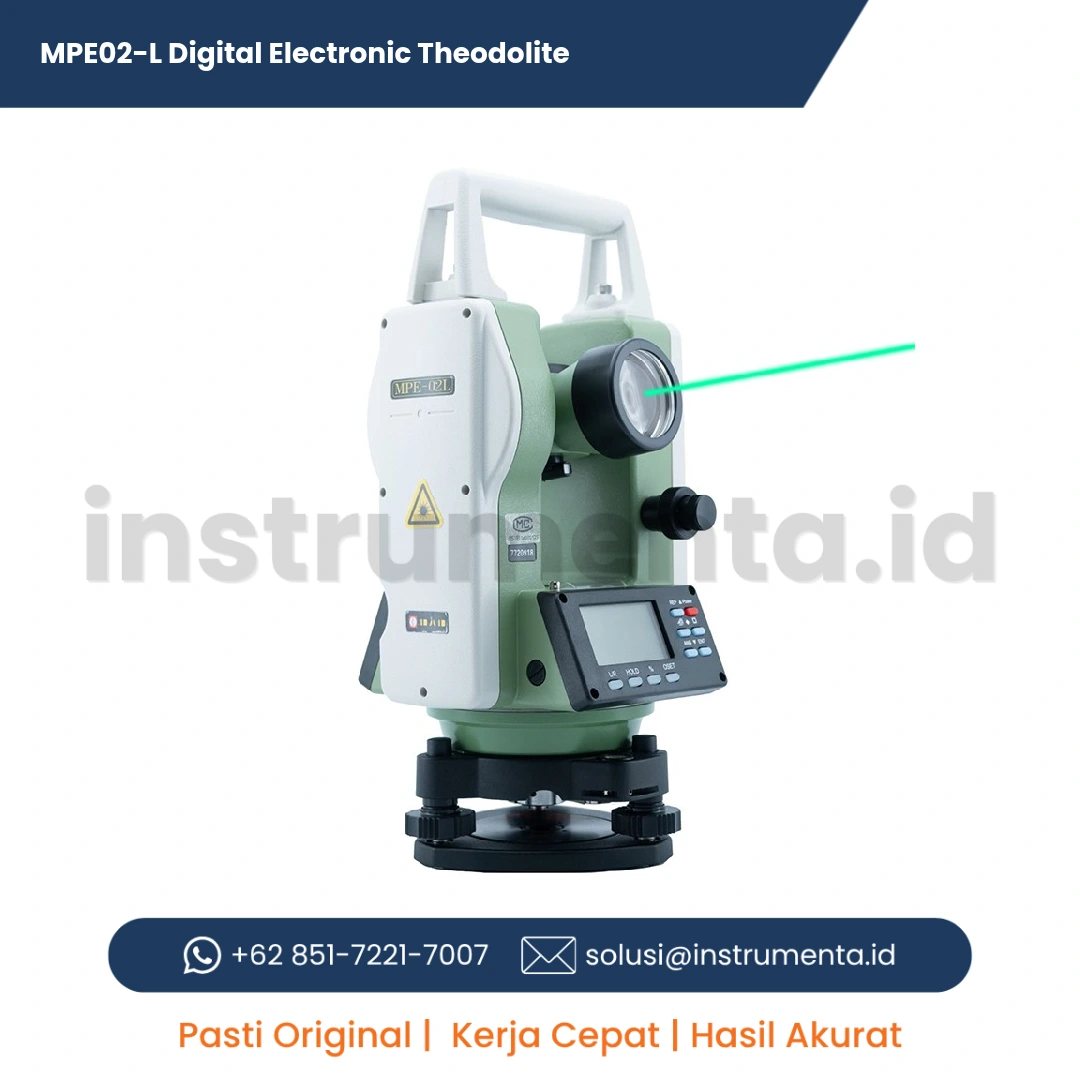 Official Supplier MPE02-L Digital Electronic Theodolite Alat Ukur Sudut dan Survey Pemetaan Digital Laser Pointer